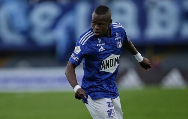 Carlos Andrés Gómez en un partido de Millonarios / Colprensa