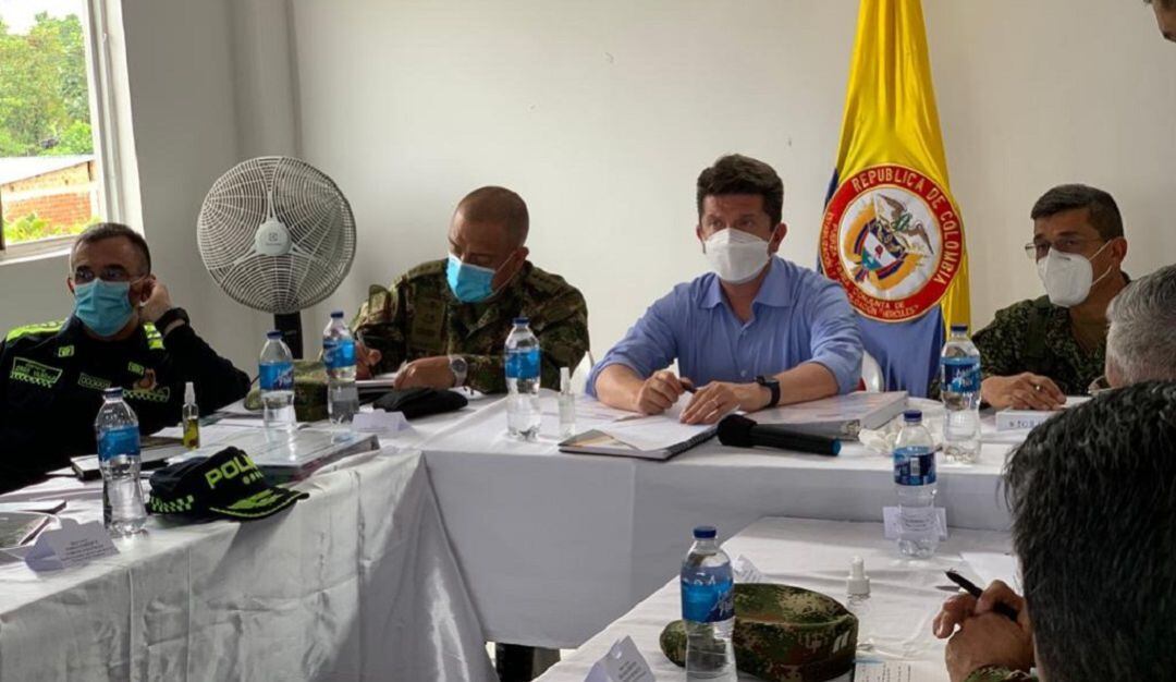 Consejo de seguridad con ministro de defensa Diego Molano