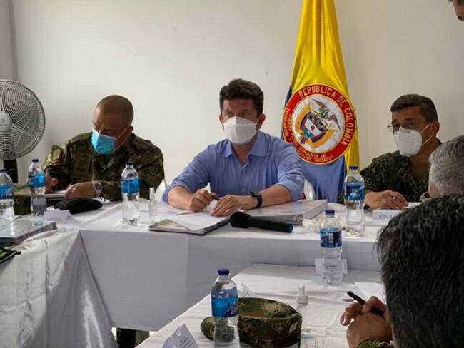 Consejo de seguridad con ministro de defensa Diego Molano