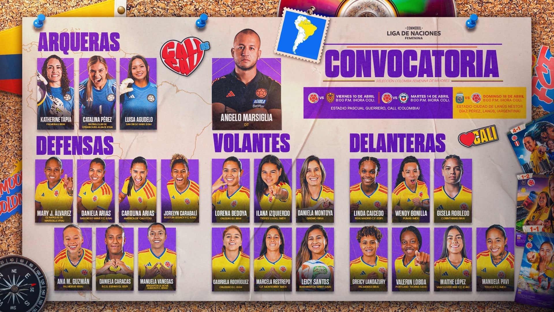 Convocatoria de la Selección Colombia Femenina | Foto: Selección Colombia