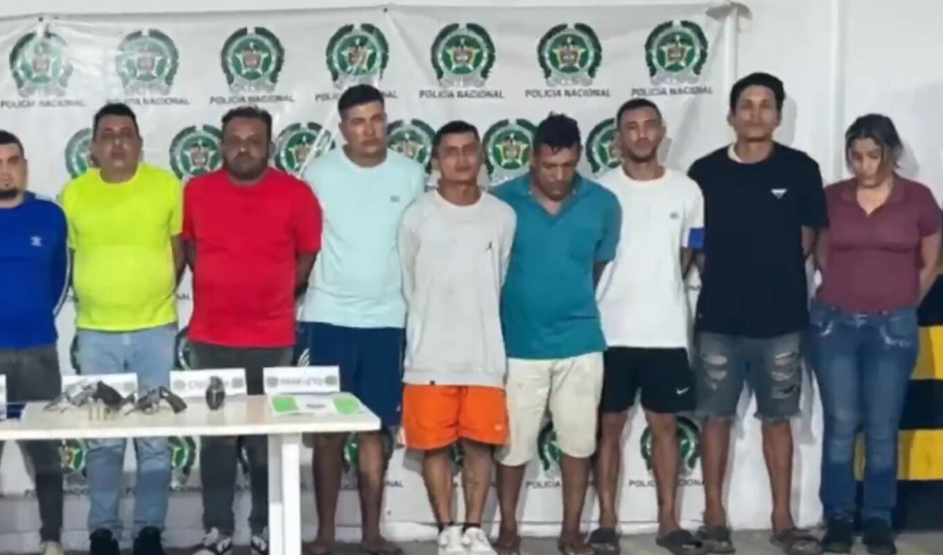 Personas capturadas - Policía Nacional