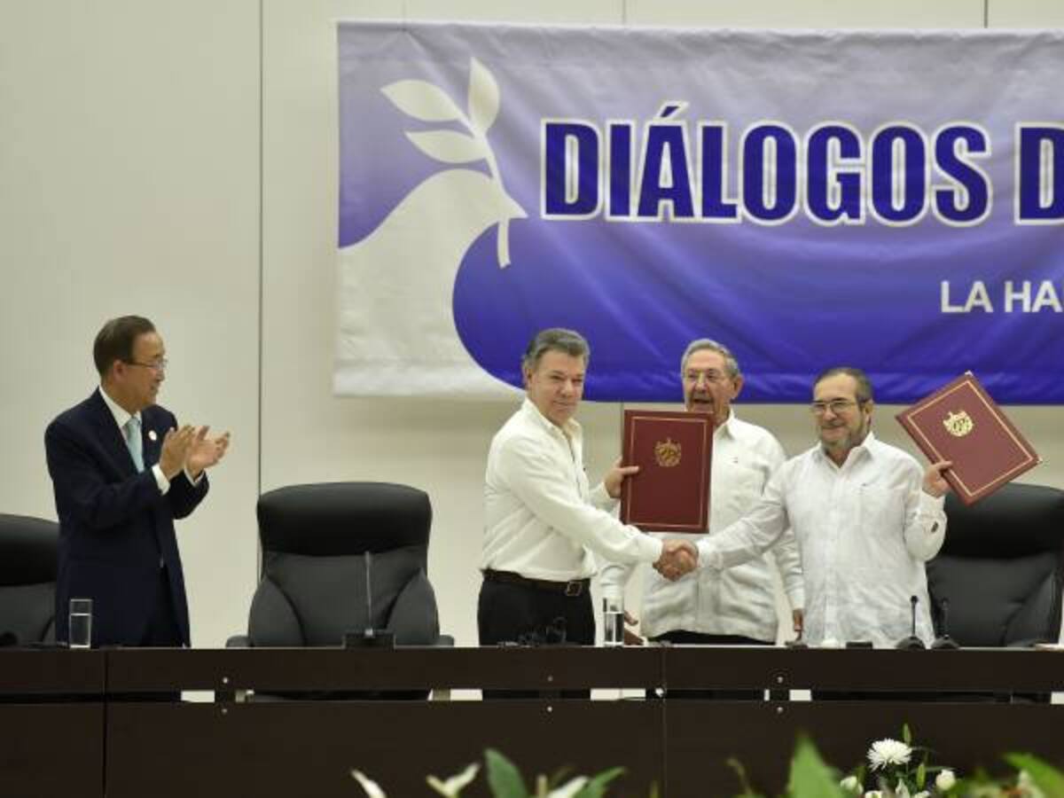 Acuerdo de fin del conflicto firmado en La Habana entre las Farc y el Gobierno de Colombia