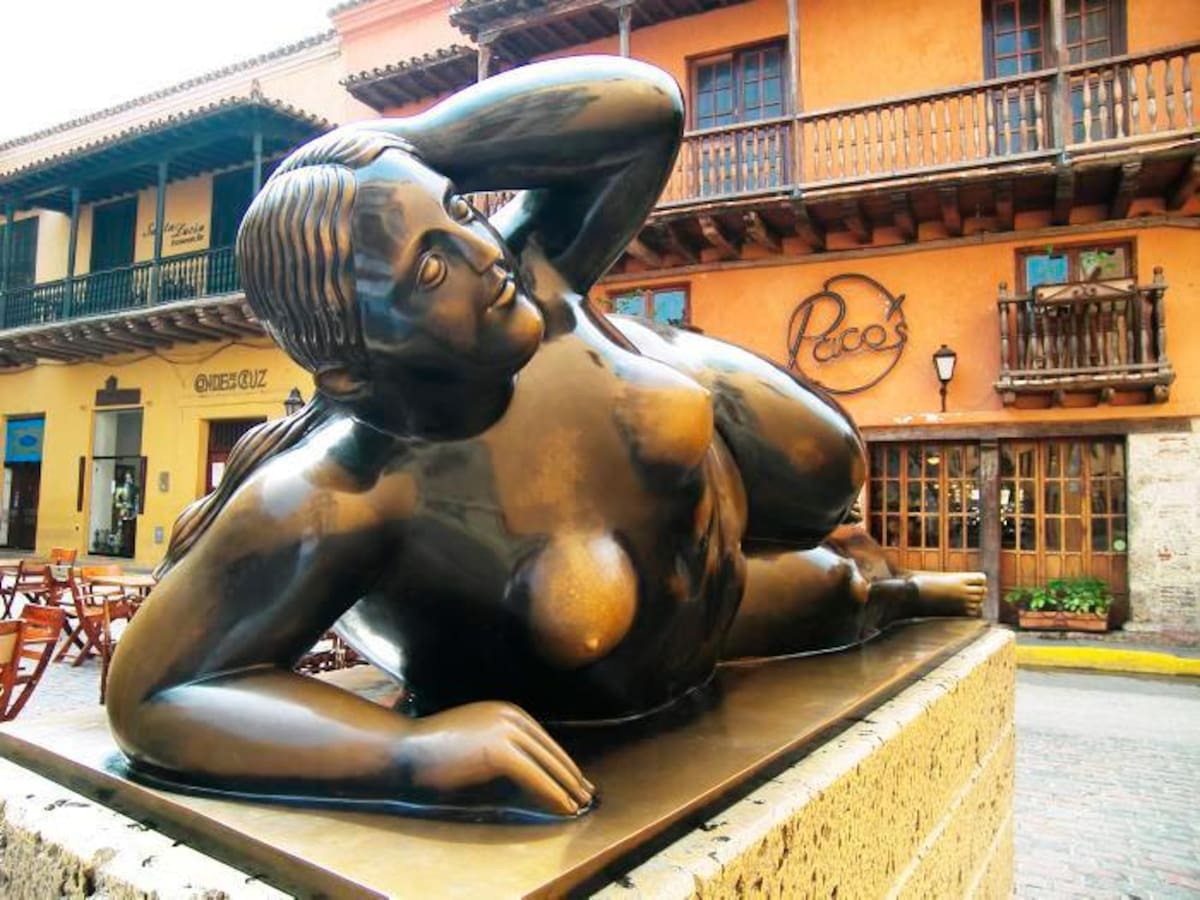 “La gorda Gertrudis” fue un regalo del maestro Fernando Botero a Cartagena en el 2000