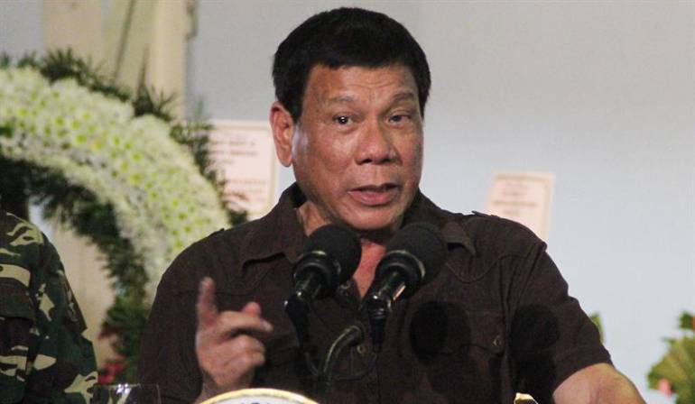 Rodrigo Duterte, presidente de Filipinas.