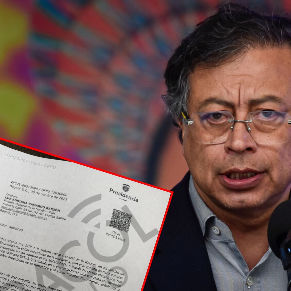 Habla abogado que denuncia suplantación en el escrito anónimo de supuesto complot contra Petro