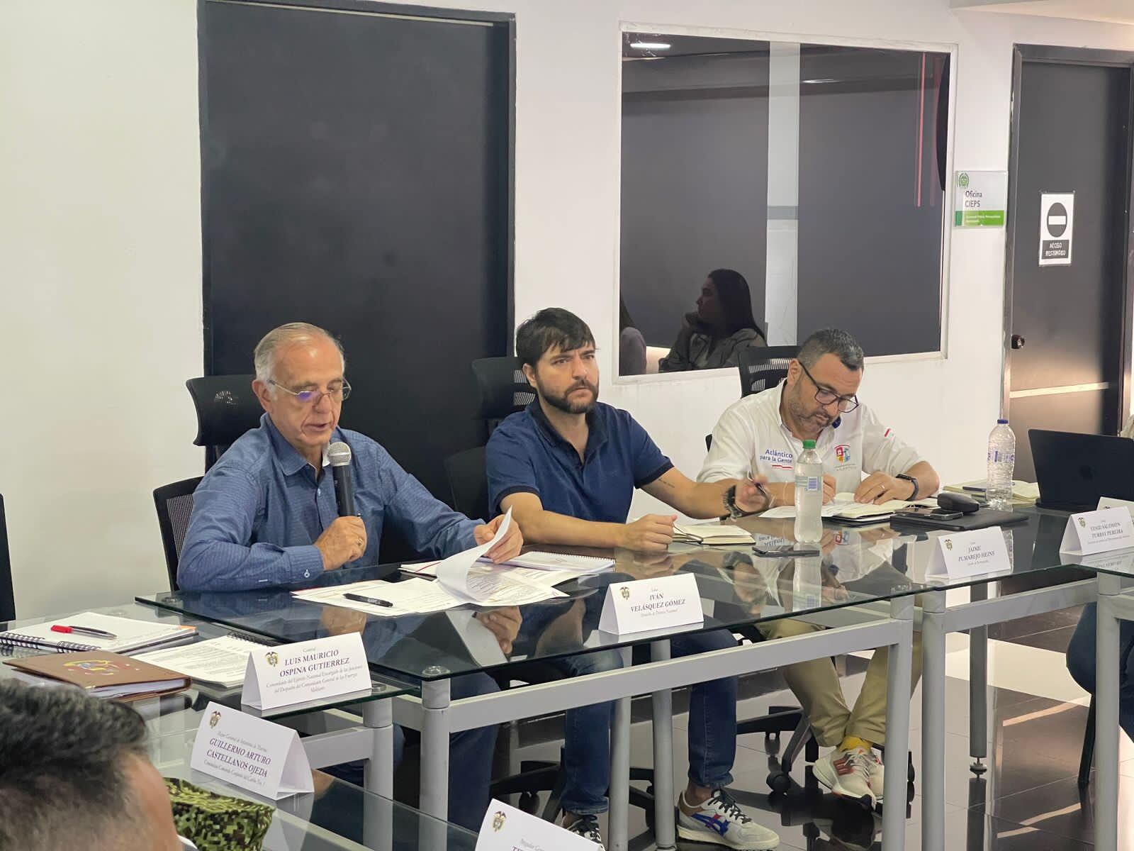 Consejo de seguridad de Mindefensa en Barranquilla./ Foto: Twitter Jaime Pumarejo