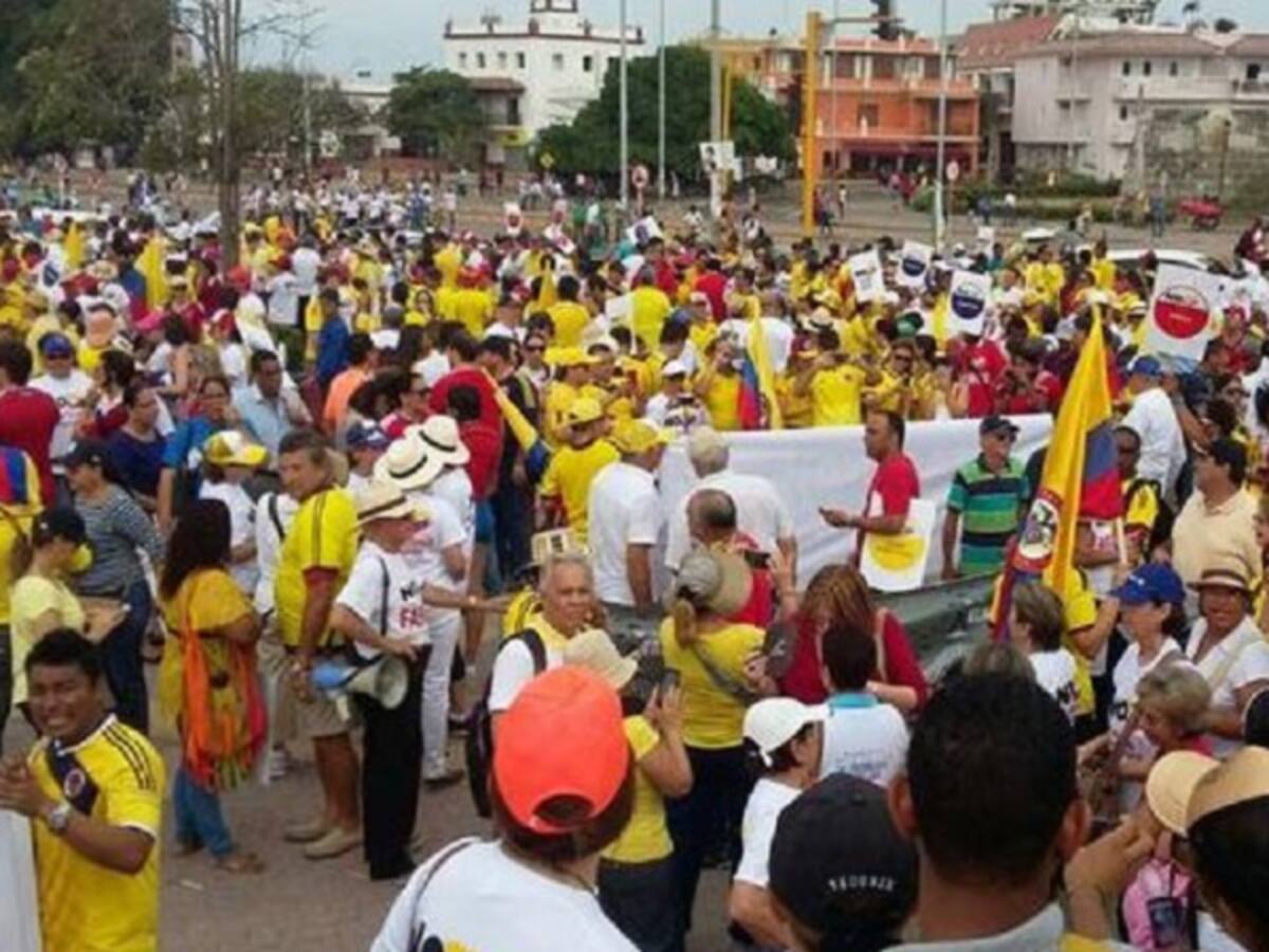 Rechazo y apoyo a la marcha del Uribismo