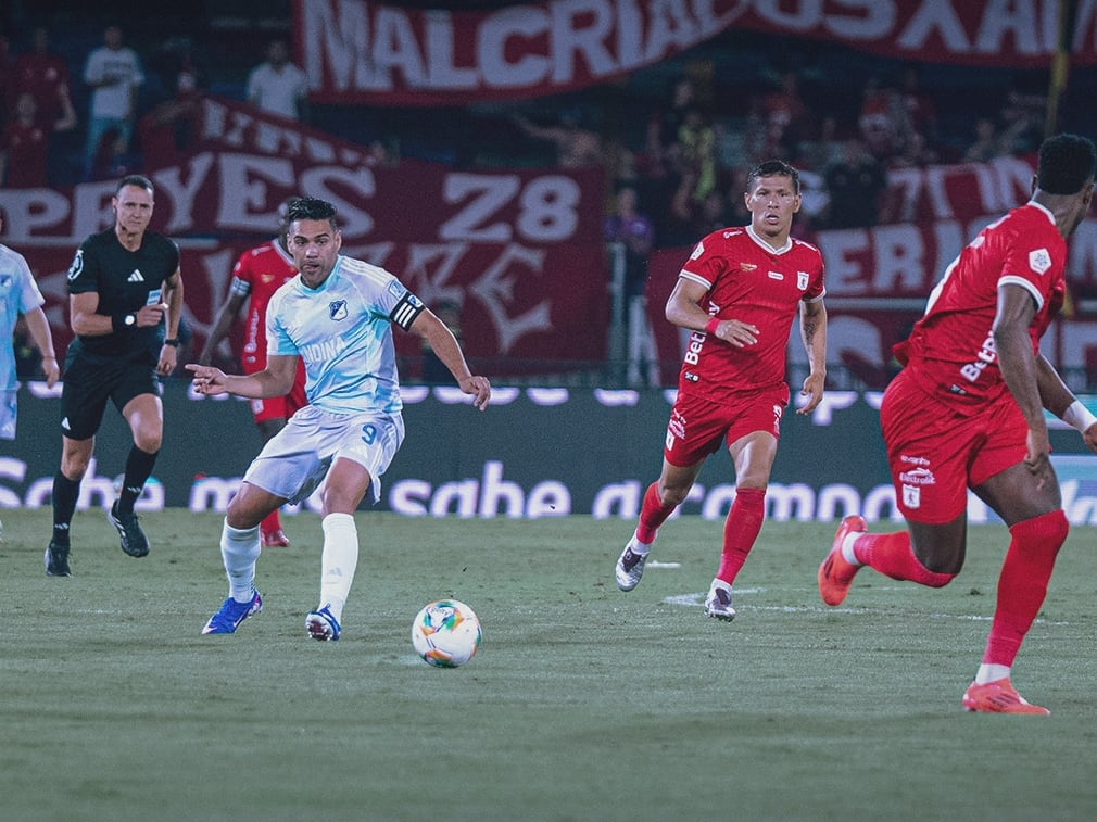 Falcao durante su duelo con Millonarios ante el América / Twitter: @MillosFCoficial.