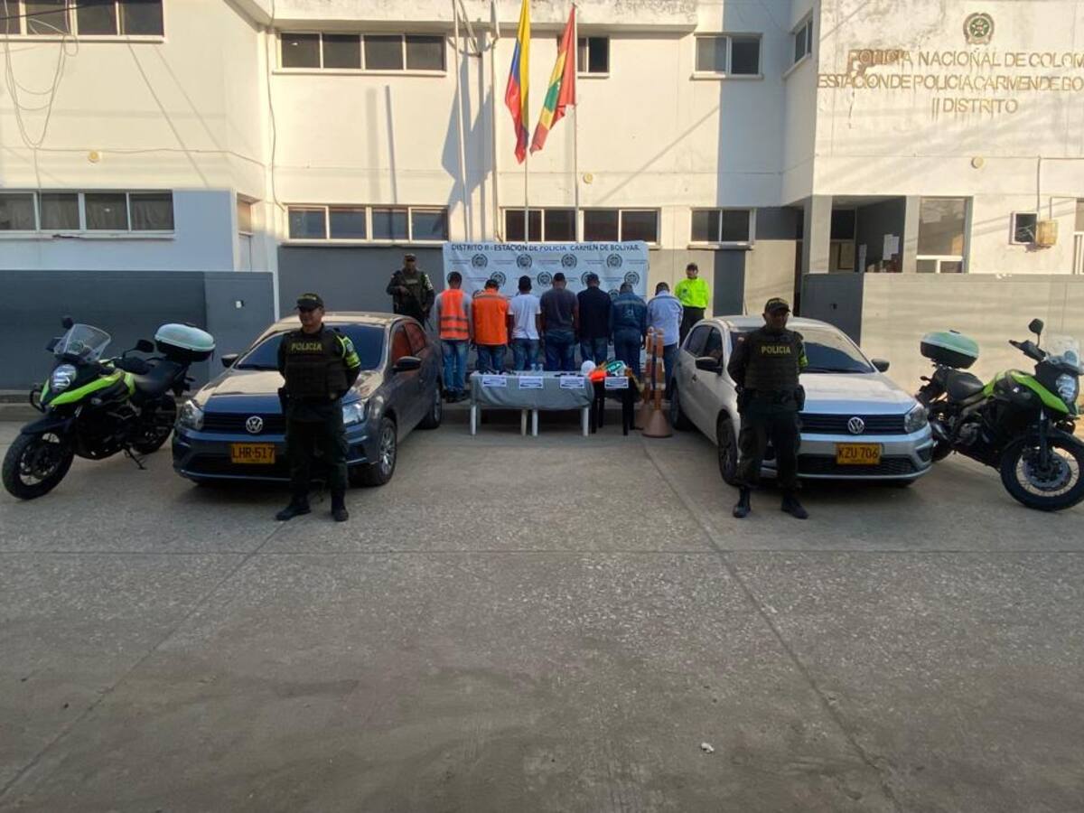 En Bolívar Policía desmanteló banda ‘Los Ingenieros’ dedicada al hurto de vehículos
