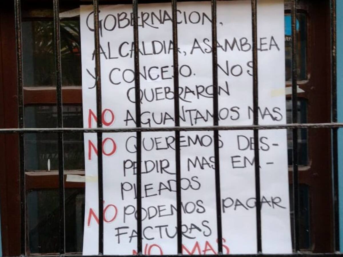 Comerciantes del Centro de Santa Marta inconformes con medidas anticovid