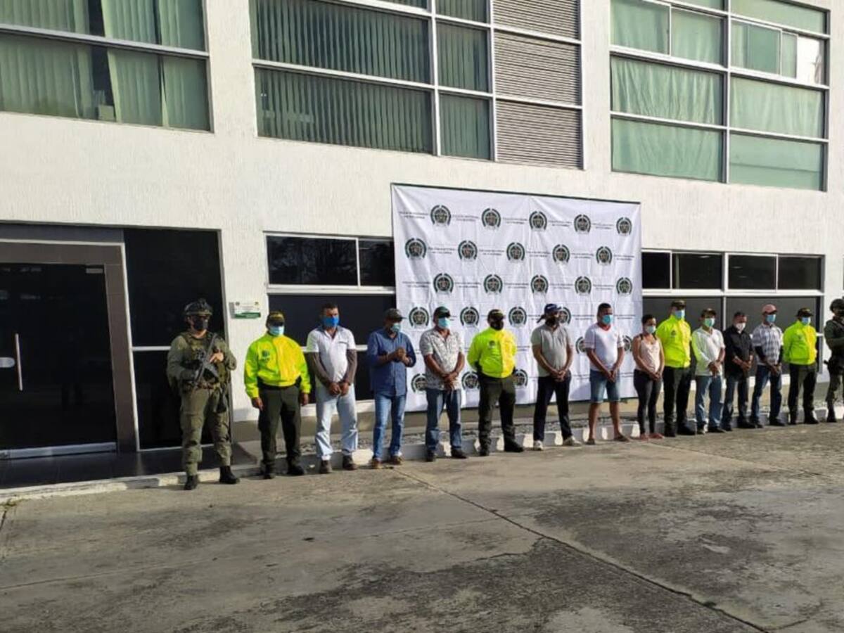 Agentes de Antinarcóticos y la DEA capturan a 9 personas en el Magdalena