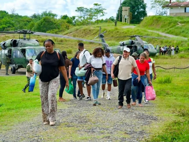 Liberadas las personas retenidas por el ELN en vías de Chocó. Foto: Cortesía
