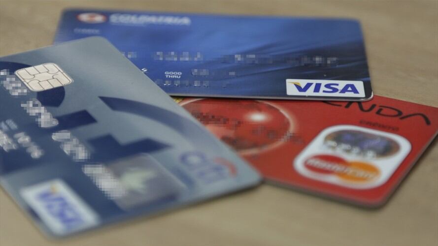 Tarjetas de crédito de los principales bancos del país. Foto: Colprensa