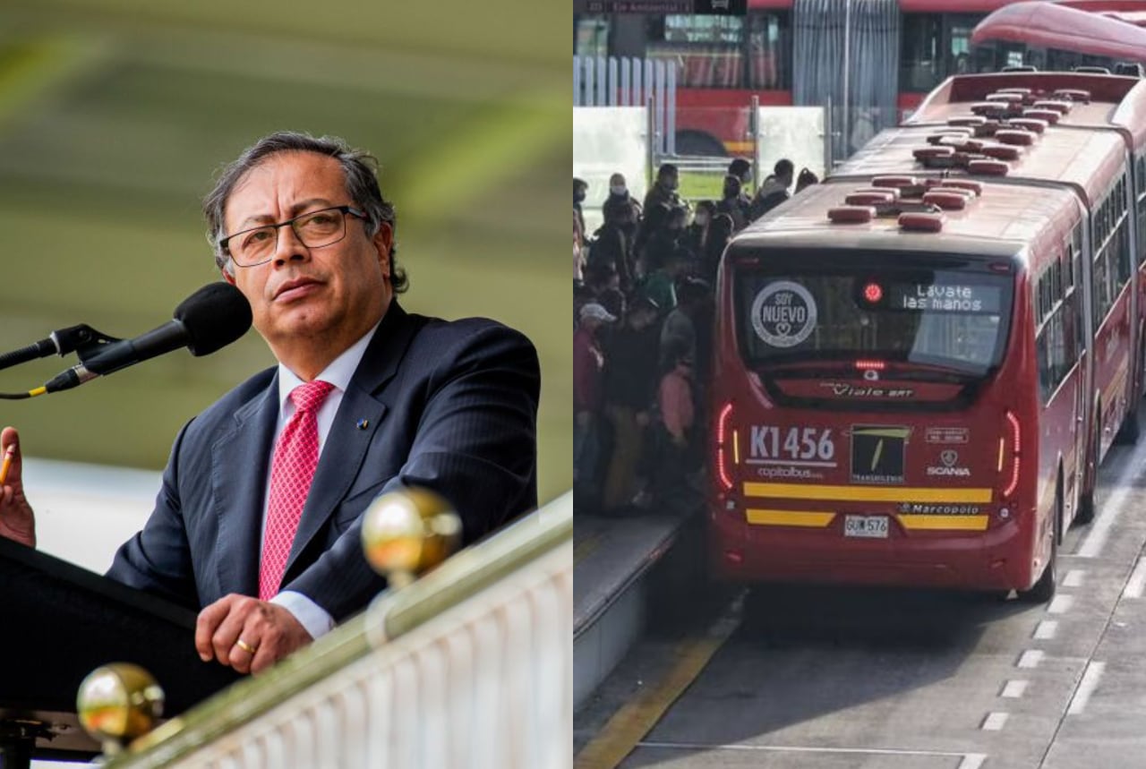 Gustavo Petro y TransMilenio | Fotos: Colprensa