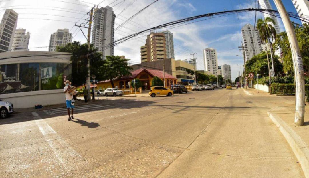 Avenida San Martín en Bocagrande