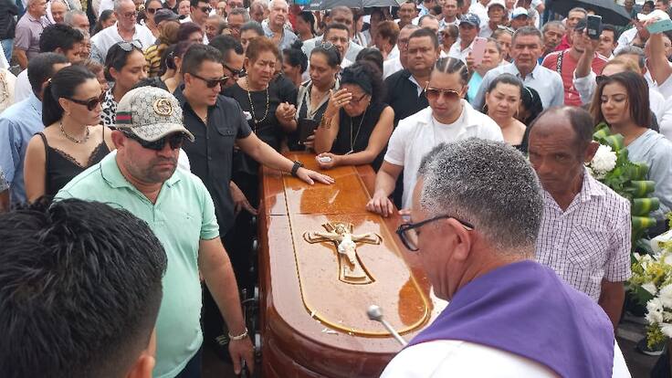 Así fueron las exequias de Lisandro Meza en Los Palmitos, Sucre