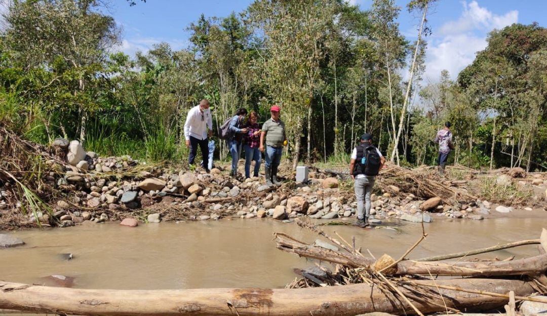 Municipio de Pitalito, Huila afectado por el invierno.