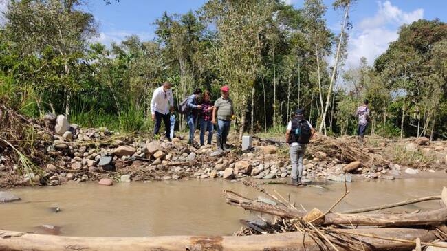 Municipio de Pitalito, Huila afectado por el invierno.