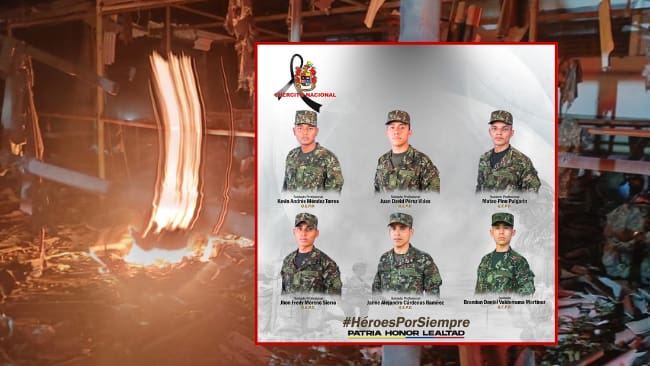 Atentado Aguachica, Cesar: Ellos son los seis soldados que fallecieron en la base militar