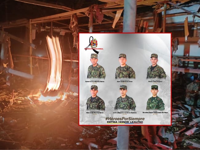 Atentado Aguachica, Cesar: Ellos son los seis soldados que fallecieron en la base militar
