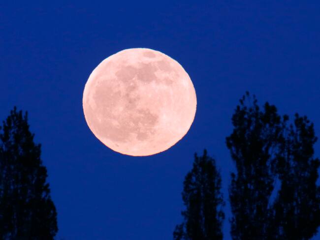 Luna llena de Flores mayo 2024. Imagen de referencia vía Getty Images
