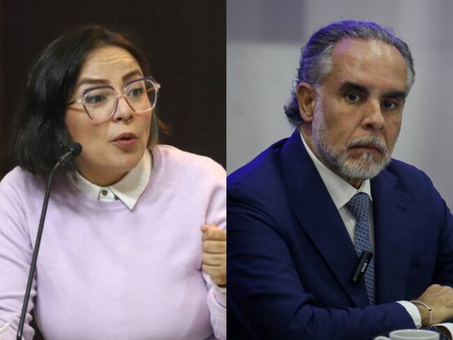 Jennifer Pedraza y Armando Benedetti. Fotos: Colprensa.