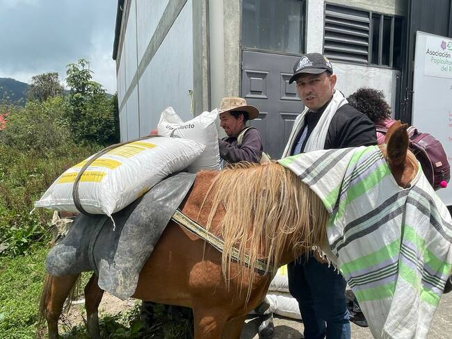 La primera entrega se realizó en la población de Murillo