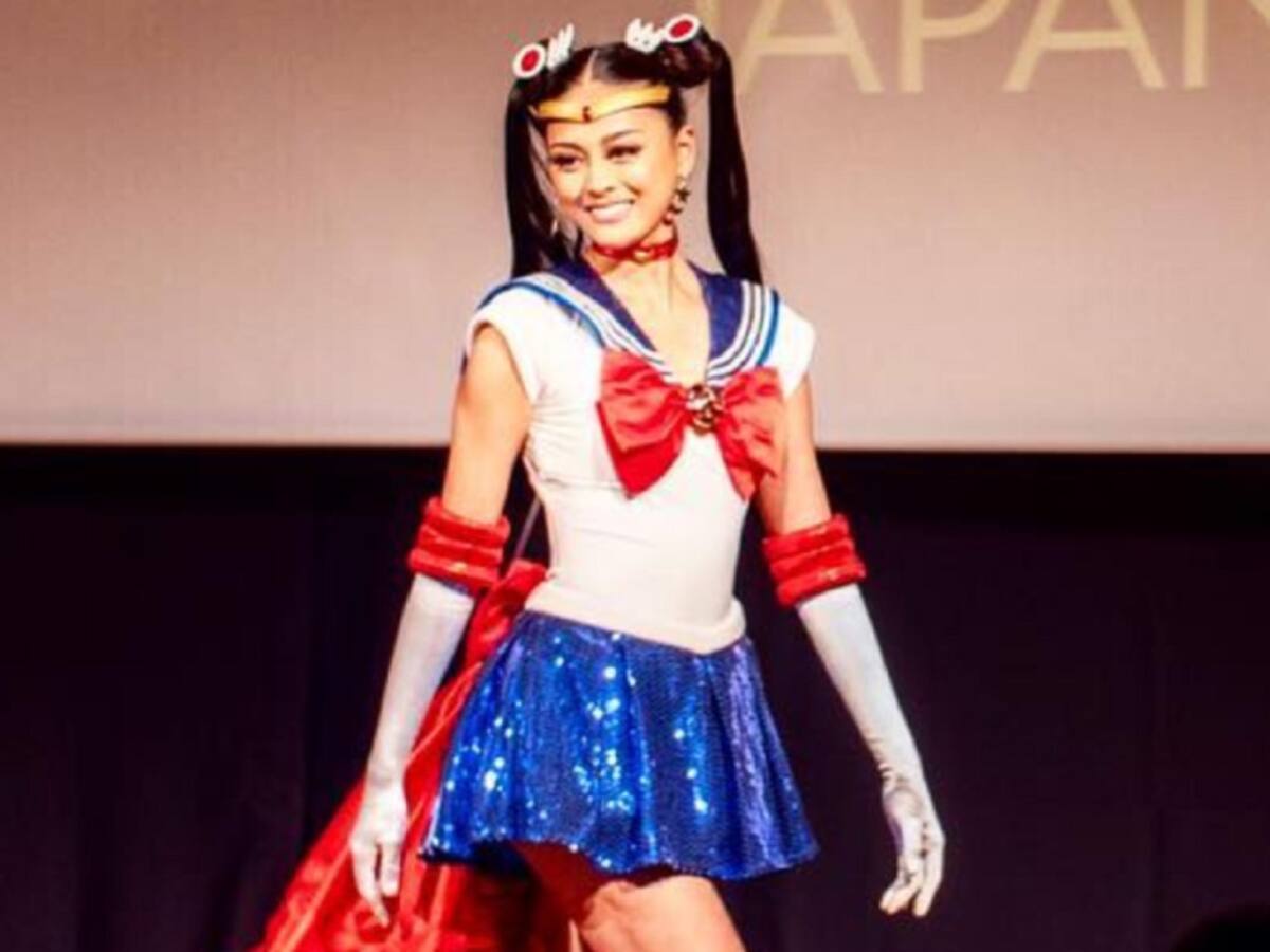 Miss Japón participó en evento de Miss Universo disfrazada de Sailor Moon