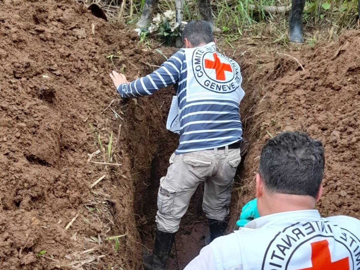 CICR recuperó un cadáver que había sido sepultado en 2020 en zona rural de Ituango