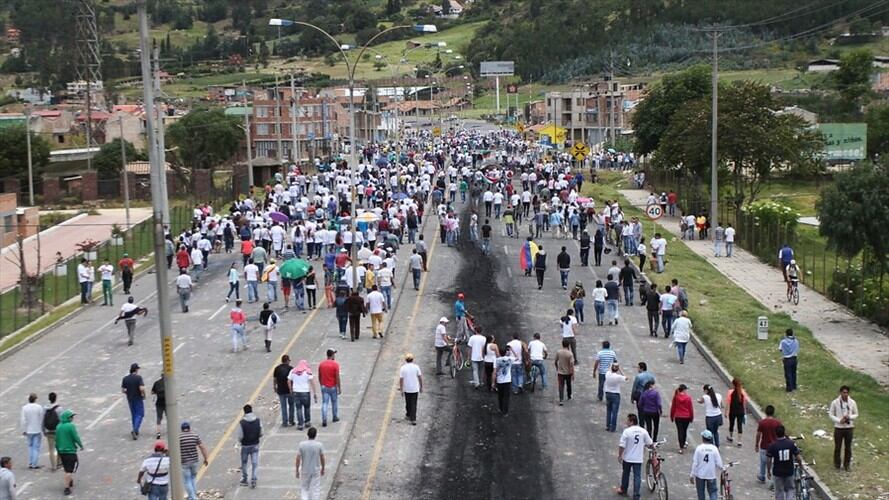 Boyacá es uno de los departamentos más golpeados por el paro camionero. Foto: Colprensa