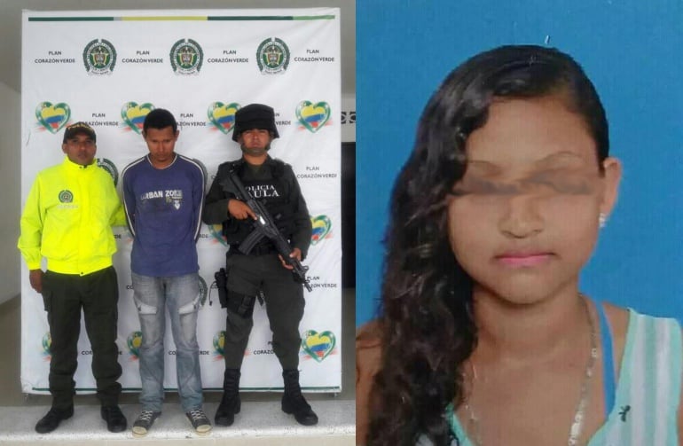 Foto capturado por homicidio y violacion de una niña en Sincelejo, cuartillas enviadas, foto /Policia