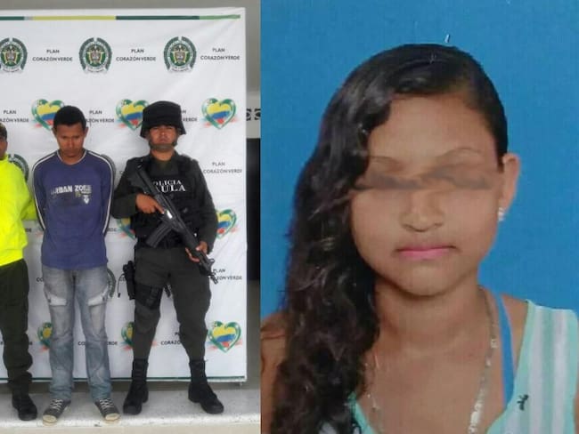 Foto capturado por homicidio y violacion de una niña en Sincelejo, cuartillas enviadas, foto /Policia