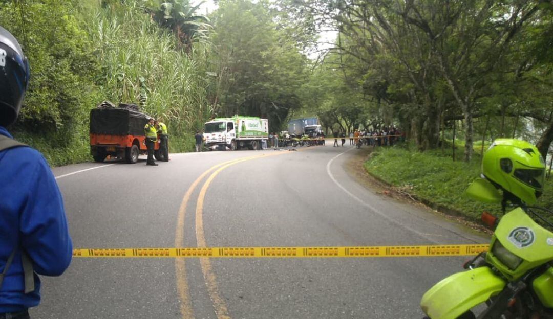 Accidente en la vía Cauya - La Pintada