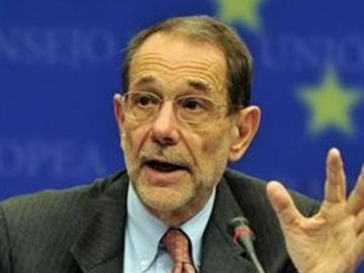 Javier Solana cree 'preocupante' el lanzamiento de misiles de Irán