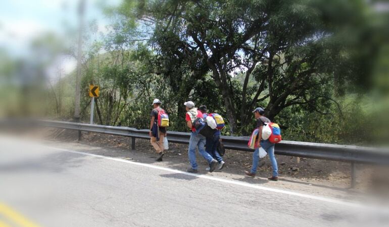 Caminantes venezolanos