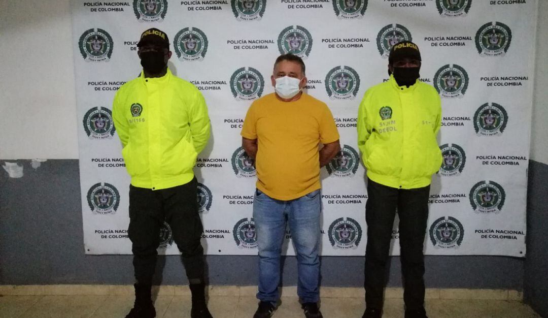 La captura se adelantó en el municipio de El Carmen de Bolívar