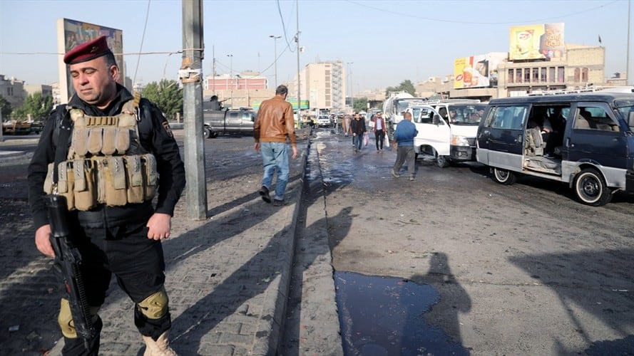 Las víctimas mortales son obreros y civiles que pasaban por casualidad por la plaza, pero entre los heridos sí hay varios policías. Foto: Agencia EFE/Ali Abbas
