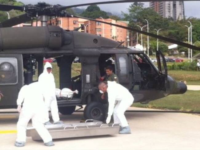 Evacuaron a víctimas del accidente de las avionetas del lugar del siniestro