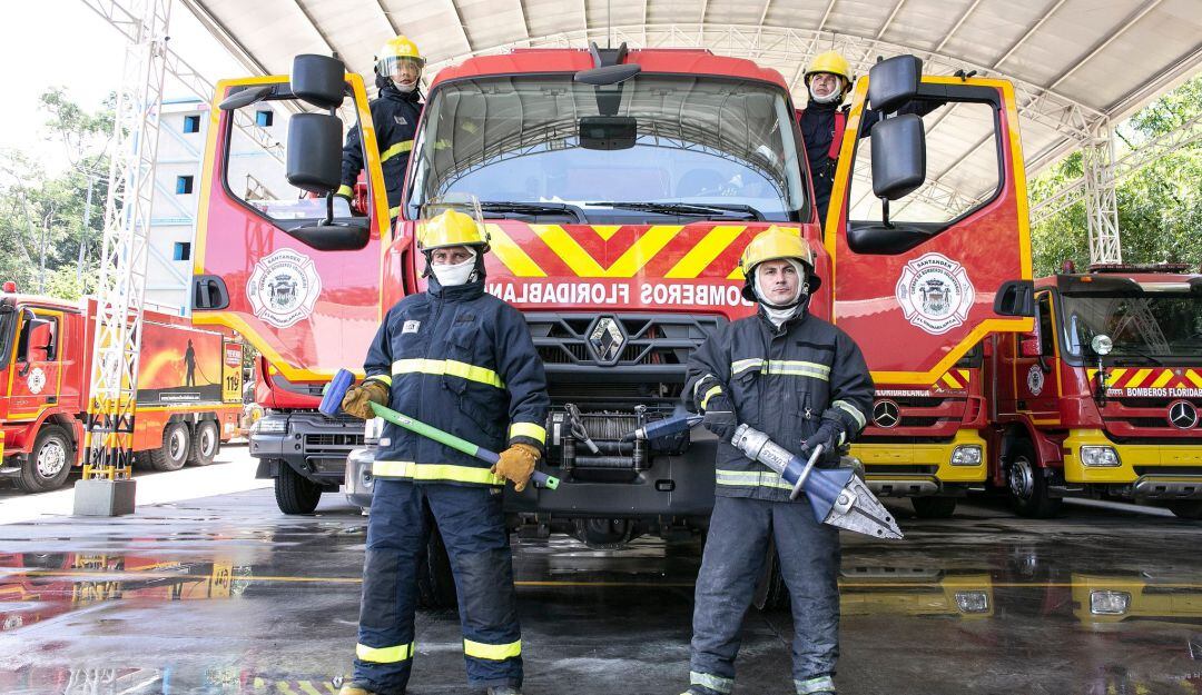 124 miembros Bomberos de Floridablanca fueron vacunados 