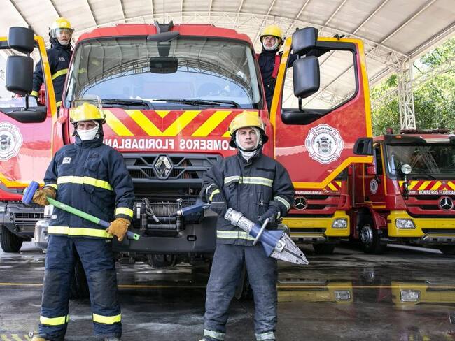 124 miembros Bomberos de Floridablanca fueron vacunados