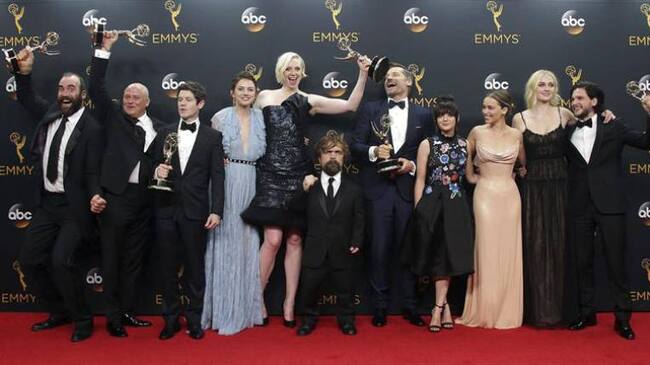Los actores de la serie de televisión "Juego de Tronos".