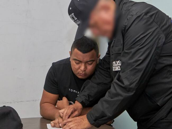 Uno de los presuntos responsables del crimen. Foto: cortesía Fiscalía General de la Nación.