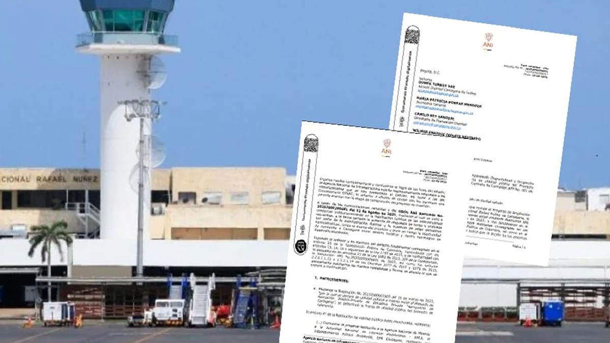 La petición de la ANI al alcalde de Cartagena por “trabas” a la modernización del Aeropuerto