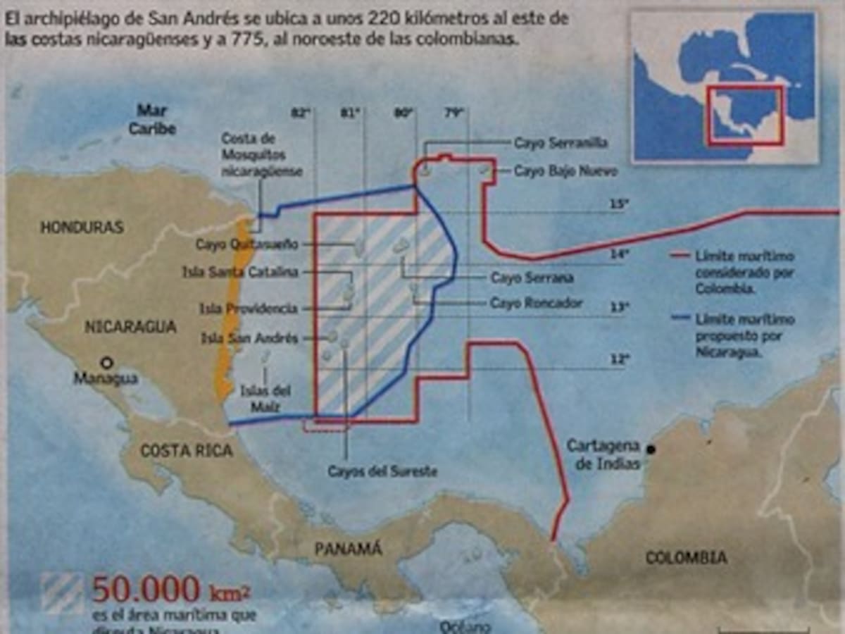 ¿Cómo ha sido la disputa entre Colombia y Nicaragua por zona limítrofe?
