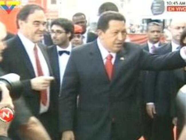 Chávez asistió a la presentación del documental &#039;South of the Border&#039;, de Oliver Stone