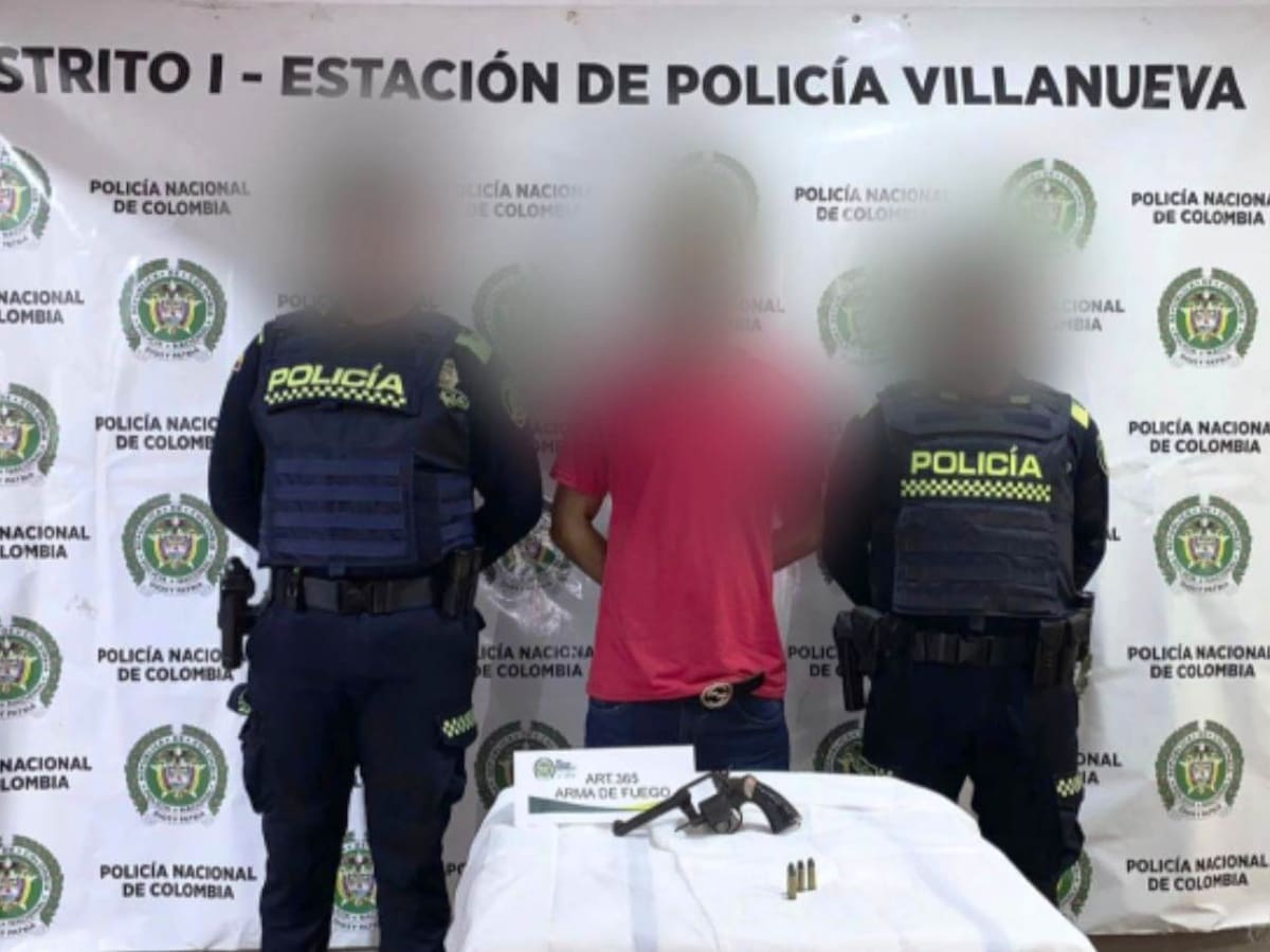 Capturan hombre armado con un revolver en la vía Villanueva – Zipacoa