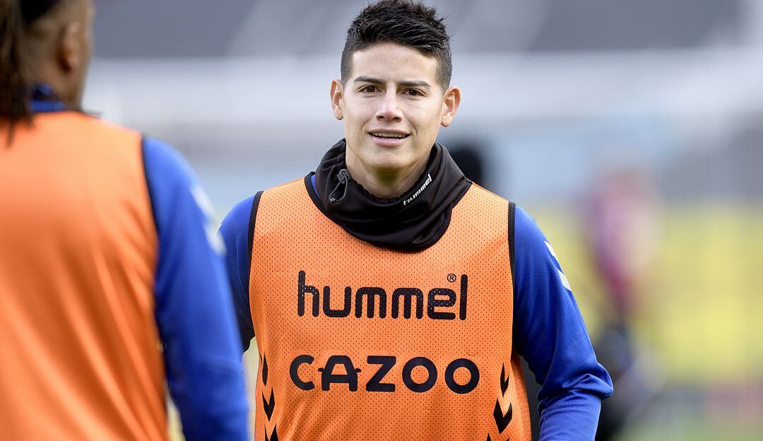 James Rodríguez se pierde el cuarto partido de manera consecutiva con el Everton.