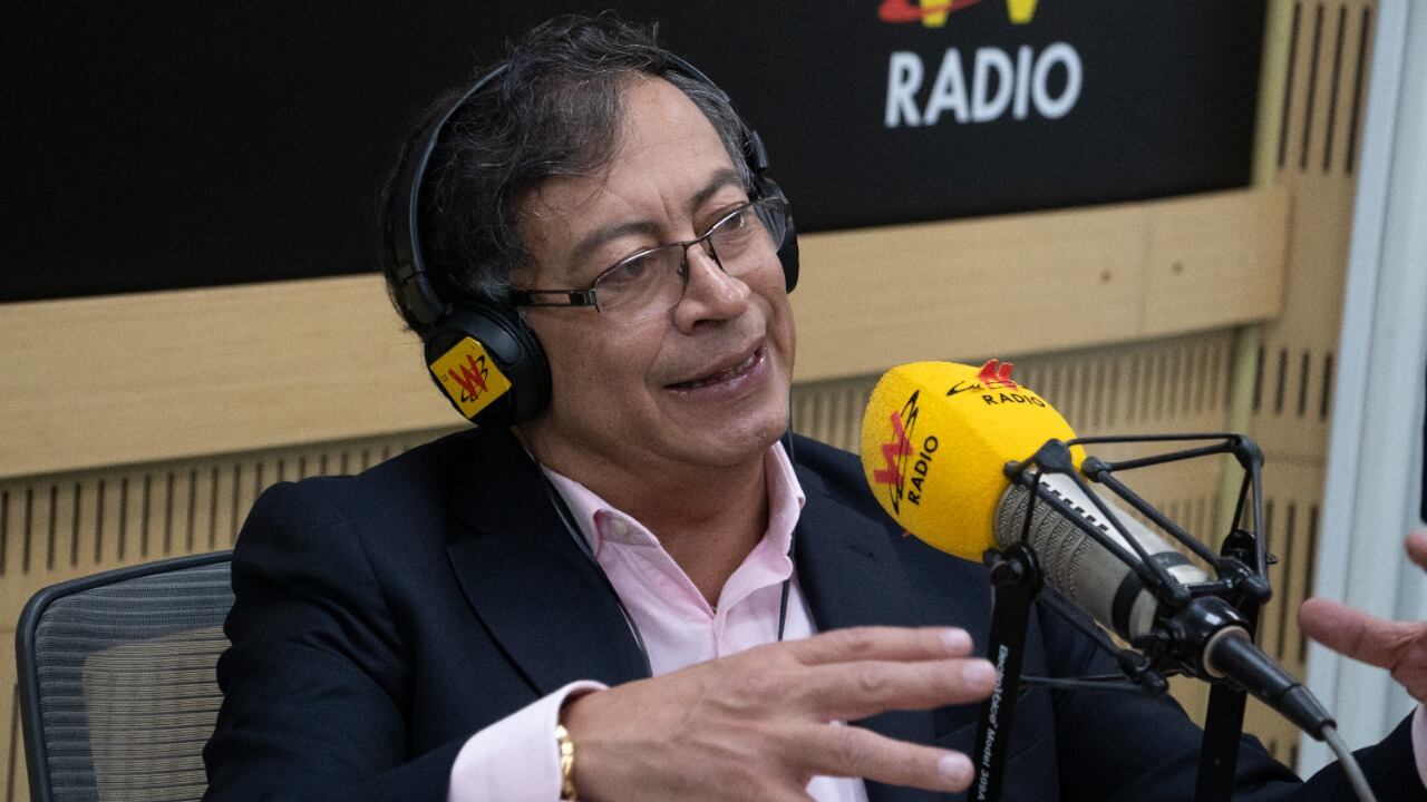 Candidato presidencial Gustavo Petro. Foto: W Radio