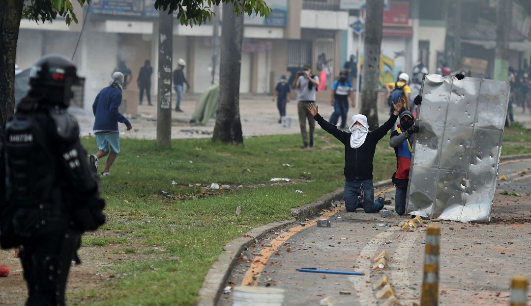 Manifestaciones en Cali, 3 de mayo.