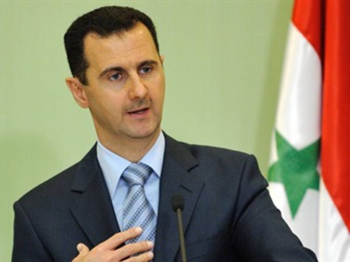 Bashar al Asad agradeció a su par ruso Vladimir Putin por su respaldo a Siria